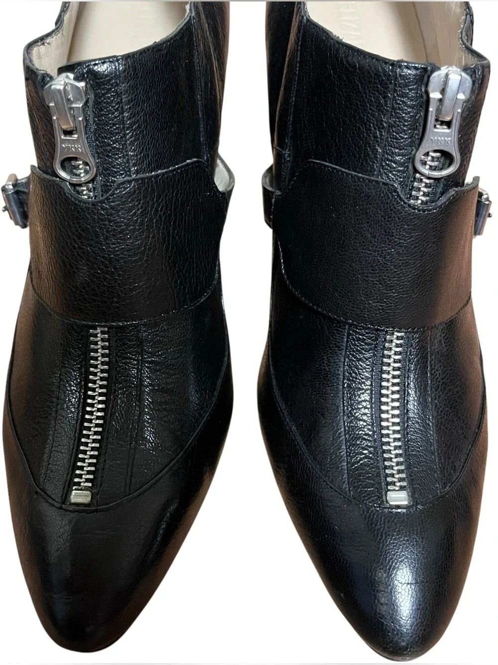 Elizabeth and James E Raffa Ankle Leather Booties 4
